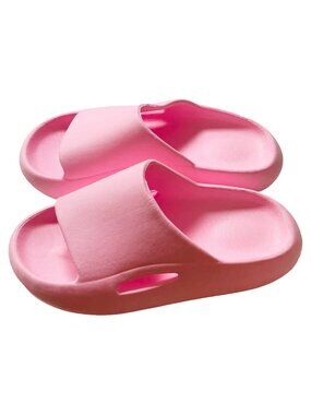 Girls Pink EVA Slide Sandals Non-Slip Waterproof Pool Slides Size 1.5